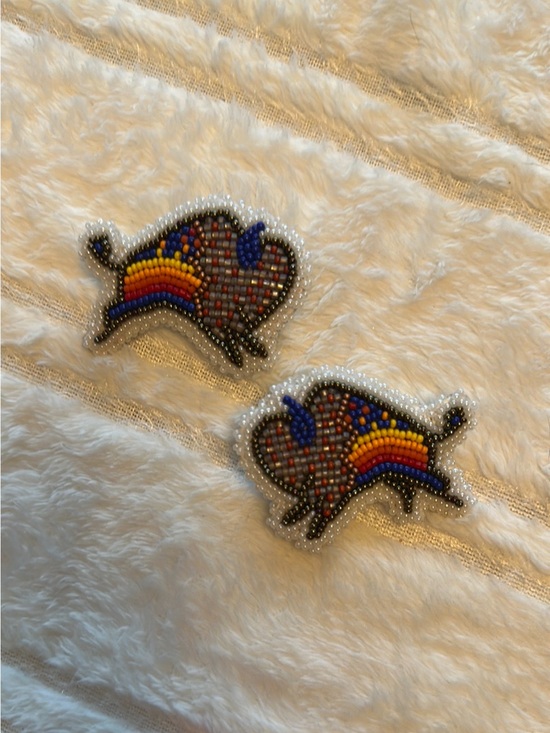byellowtail Jewelry - Handmade native buffalo earrings